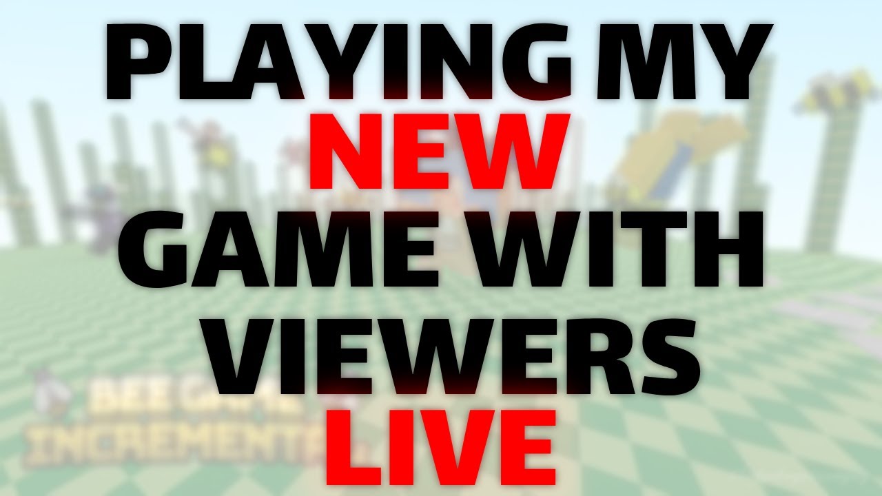 PLAYING MY NEW ROBLOX GAME WITH VIEWERS LIVE - YouTube