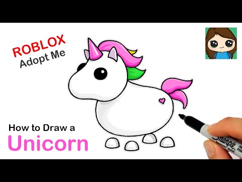 How To Draw A Unicorn Roblox Adopt Me Pet Youtube - frost dragon pets coloring roblox adopt me coloring pages