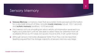 Chapter 7 - Memory (Module 1 - September 30th)