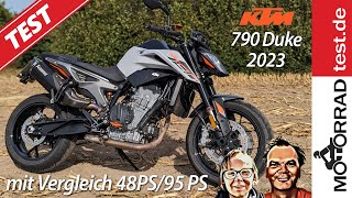 KTM 790 Duke | Test der neuen 790 Duke 2023 | Vergleich 48PS und 95PS