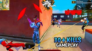 FreeFire: 30+KILLS GAMEPLAY⚡ SOLO VS SQUAD