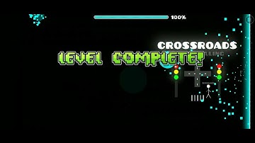 AndrixGD - Crossroads (Harder) 1 coin, 100% | Geometry Dash