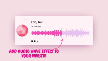 Add audio Wave effect to your website using WaveSurfer.js