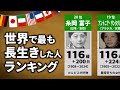 世界で長生きした人ランキング【TOP20】