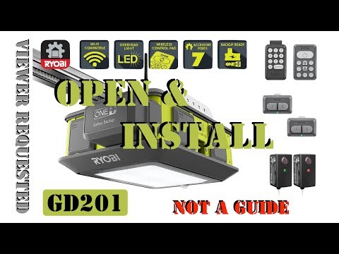 Ryobi Ultra-Quiet 2 HP Belt Drive Garage Door Opener with Battery Backup Capability - NOT A GUIDE