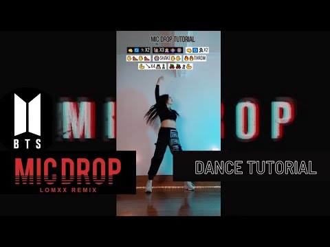 [TUTORIAL] BTS (방탄소년단) MIC DROP (Steve Aoki Remix) | DANCE TUTORIAL (MIRRORED AND SLOWED)