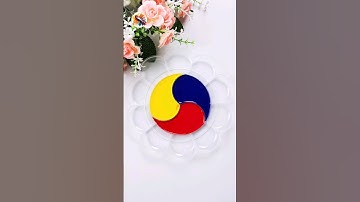 Creative satisfying making 10 colors with only 3 Primary colors #colormixing #paintmixing #shorts