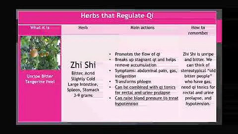How to Memorize Herbs that Regulate Qi Part 1 in T...