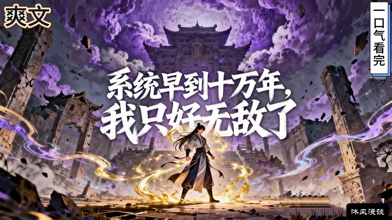 完结《系统早到十万年，我只好无敌了》穿胎后，系统早到十万年，三岁的秦风懵了。系统任务：“请宿主复活你的娘子月寒女帝南宫月，奖励无始道体。”……動漫 #穿越#有声漫画#爽文#玄幻 #无敌