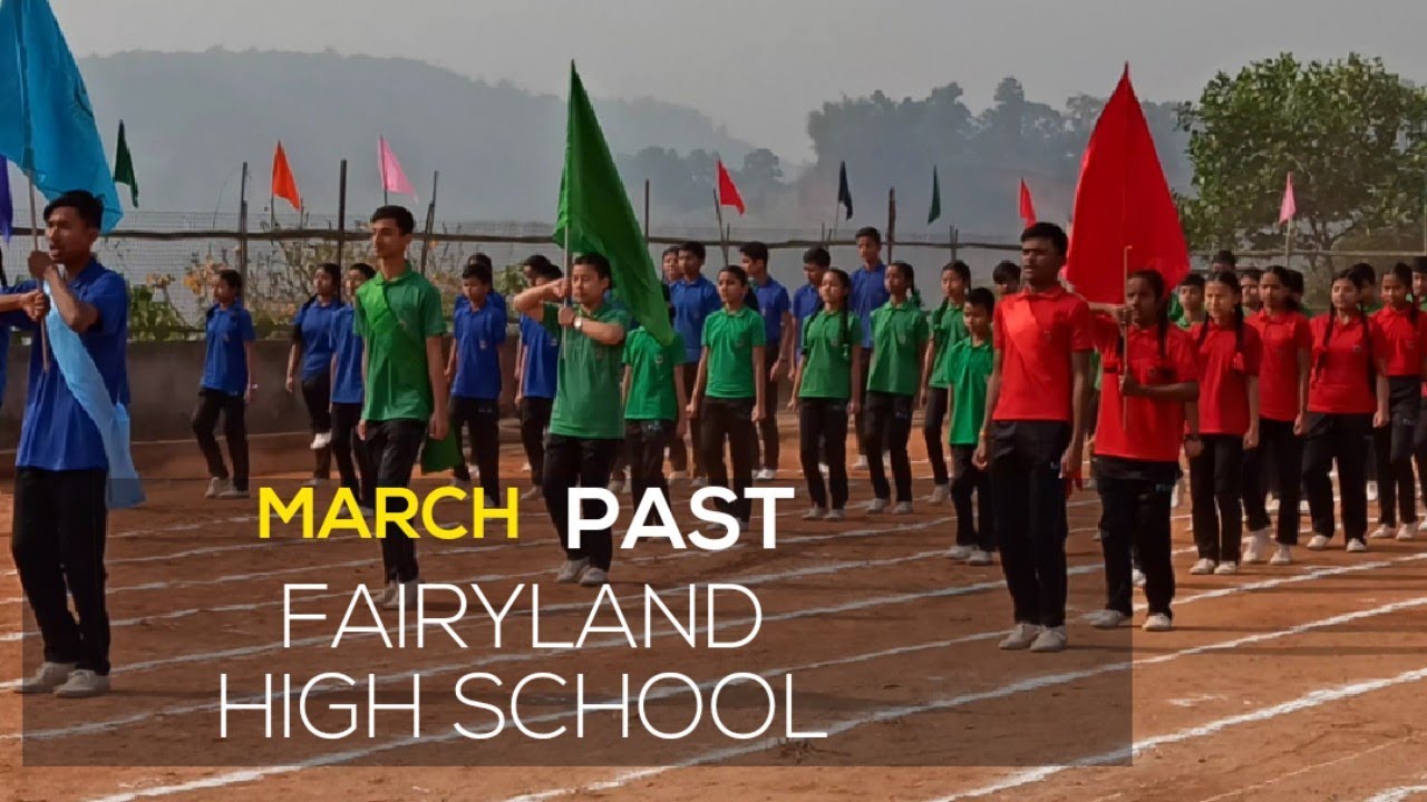 March Past for Opening Ceremony of Annual Sports 2020 Fairyland High School