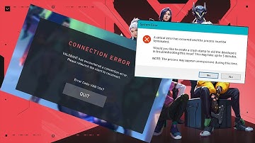 Fix VALORANT ERROR 1067 | CRITICAL ERROR | ETC