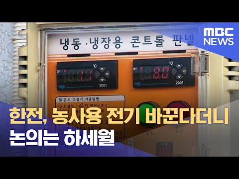 한전, 농사용 전기 바꾼다더니‥ 논의는 하세월 (2023.11.01/뉴스데스크/광주MBC)
