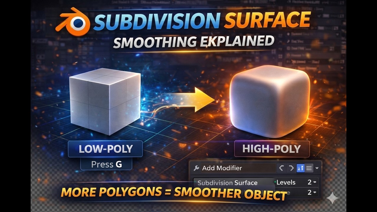 Subdivision Surface Modifier in Blender (Beginner Guide) | How ...