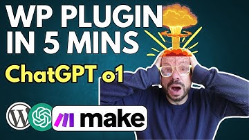 With ChatGPT o1 I created a WordPress Plugin in 5 minutes that sends data to make com! [UNREAL]