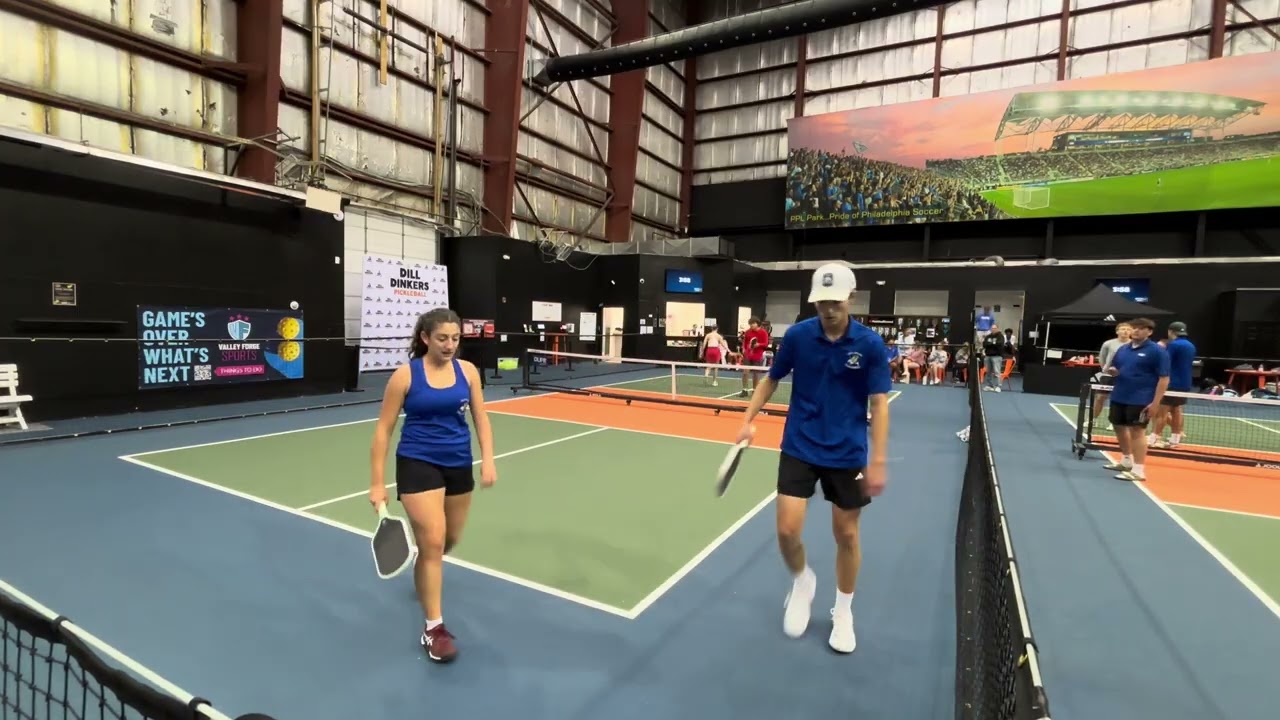 College Mixed Doubles Pickleball Rutgers vs U. of Delaware