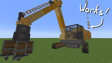 I built a WORKING EXCAVATOR in the CREATE MOD