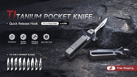 Now on Kickstarter: The Bladeclip: Titanium Pocket Knife+Quick Release Keychain