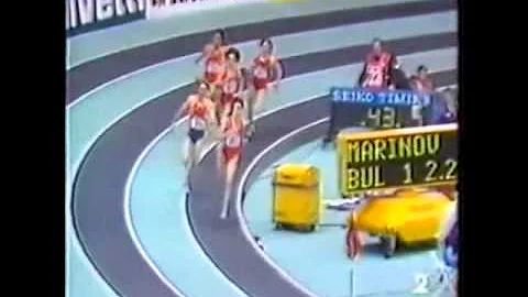 Gnes 1er mars 1992 Championnats d'europe en salle ...