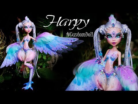 Video HARPY DOLL - Monster High Doll Repaint Tutorial - doll... - youtube