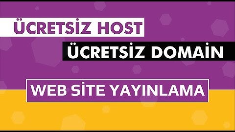 Ücretsiz Host ve Ücretsiz Domain Kullanarak Web Site Yayınlama