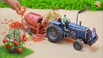 DIY Mini Tractor Tomato Thresher! | Simple Science Project That Actually Works @MiniTractor100 