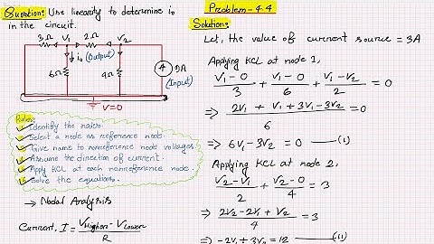 Linearity Property,Sadiku Problem- 4.4, Chapter-4, Fundamental of electric circuit