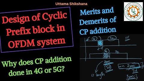 [Series #37] 4G 5G OFDM Design | Design of Cyclic Prefix Addition or Removal Block | Why is CP used?