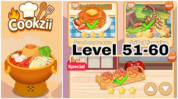 Cookzii: Cozy Cooking ASMR Level 51-60 Walkthrough 