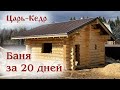 Баня за 20 дней. Кедровая баня.