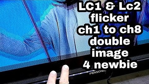 pensonic 32 led tv flicker double images