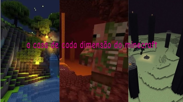 criei uma casa para cada dimensão do minecraft