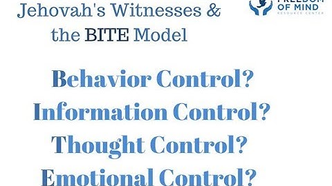 The BITE Model and Jehovah