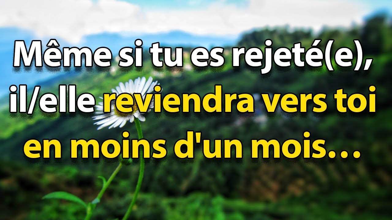 Il/elle reviendra vers toi EN MOINS D'UN MOIS… même s'il/elle te rejette  | STOÏCISME