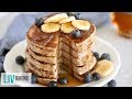 4-Ingredient Banana Pancakes | low carb, flourless, high protein | Liv Baking