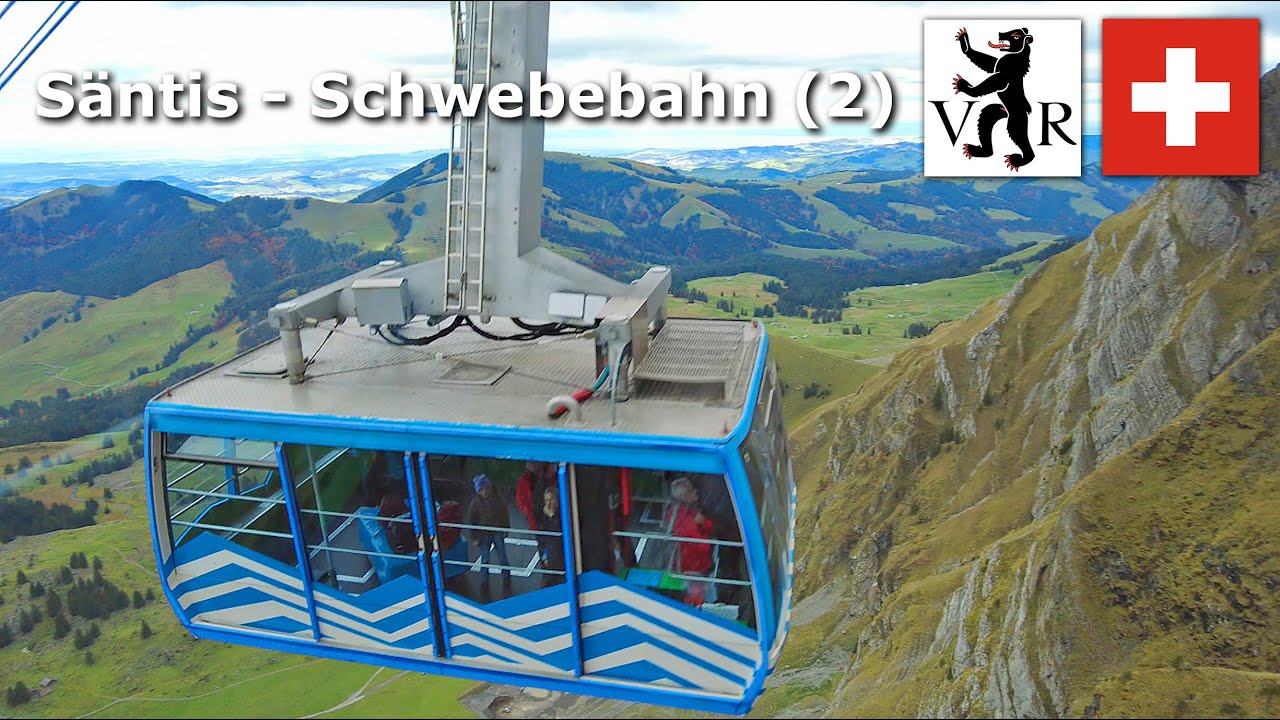 Säntis - Schwebebahn (2)  October 2024 (4K) #swizerland #cablecar #appenzell