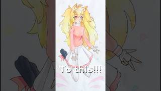 Drawing randomly generated characters #shorts #art #artist #gacha