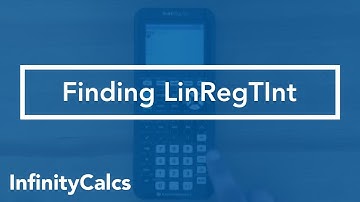 Where to find LinRegTInt (TI-84 CE Graphing Calculator)