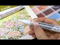 白い線の水彩塗り絵ができる!? 呉竹画材紹介　Make a white line coloring book with Masking Writer by Kuretake ZIG