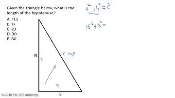 ACT Math - Basic Pythagorean Theorem