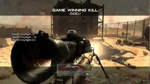 MW2 - 720 Quickscope Headshot Winning Killcam
