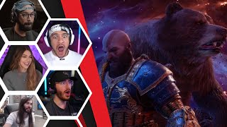 Lets Player's Reaction To God \& Bear Vs Two Valkyries - God Of War:Ragnarök