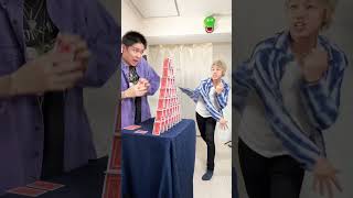 Card Tower Challenge #bones #Shorts