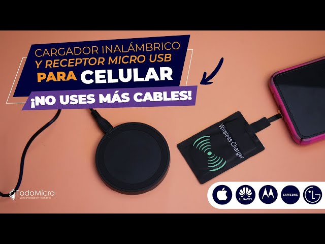 Adaptador Receptor Carga Inalambrico Qi Micro Usb Samsung Motorola