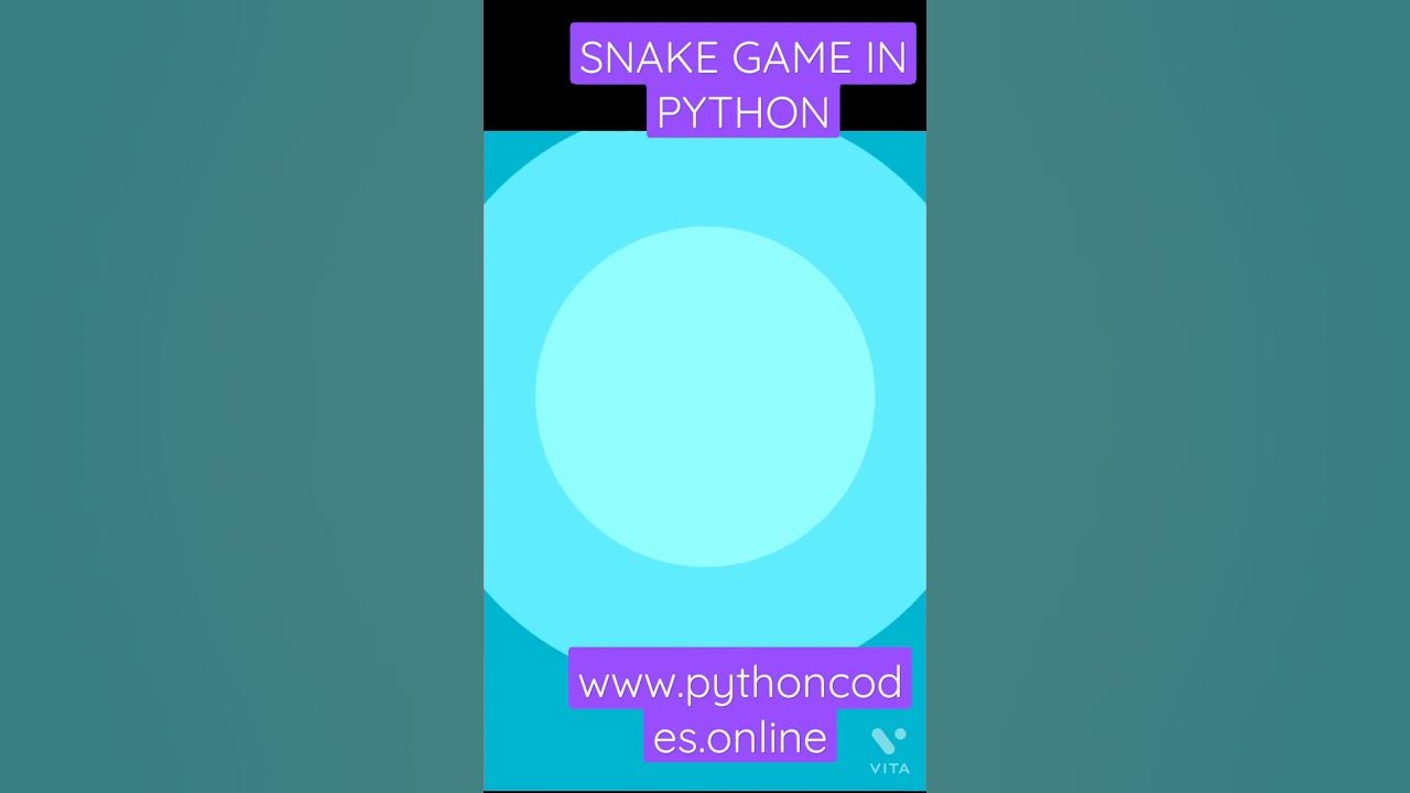 SNAKE GAME IN PYTHON | HOW TO CREATE SNAKE GAME IN TURTLE IN PYTHON | # ...