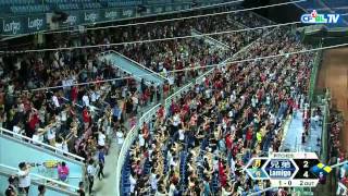 06/14 兄弟 vs Lamigo 五局下，陳金鋒在得點圈有人情況下代打，可惜擊出高飛球無法建功