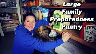 Preparedness Homestead Pantry Tour | Ideas for Storing Food for Emergencies