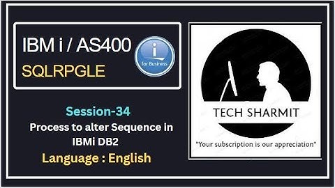 Process to alter sequence  in ibmi db2 | SQLRPGLE | ibmi training | sqlrpgle as400 | db2 |