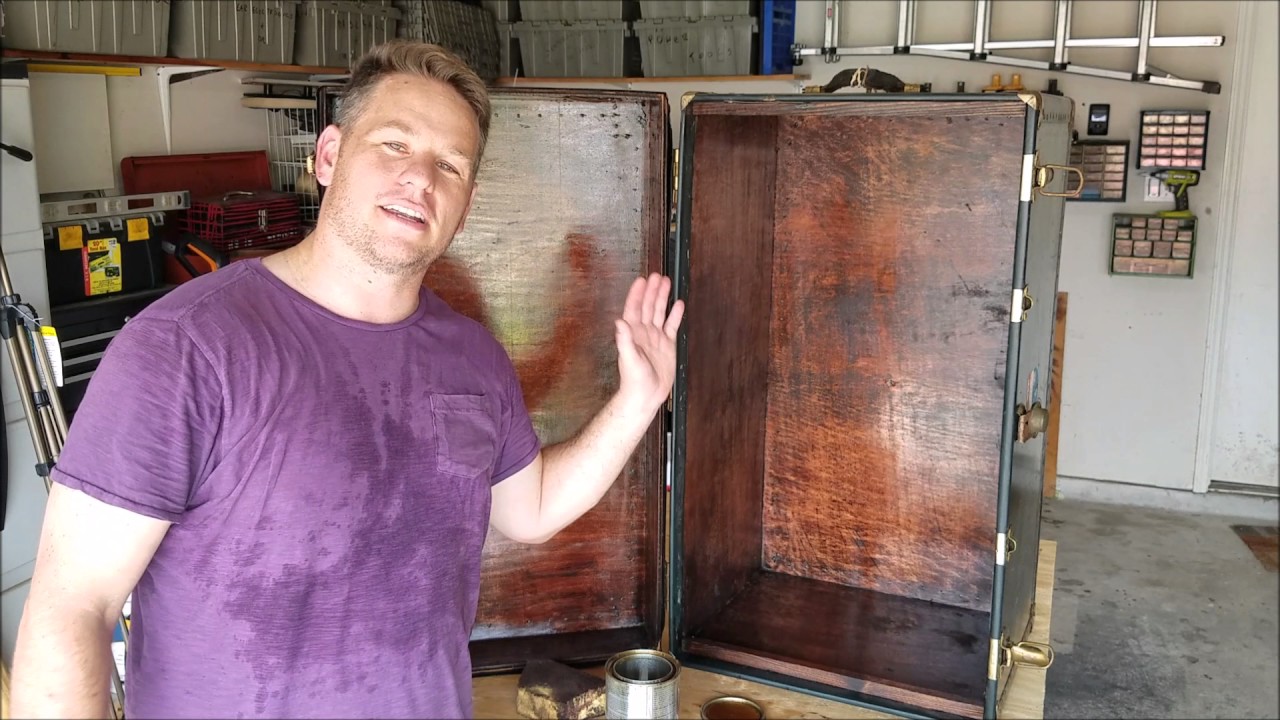 Making a wine cabinet from old chest! 