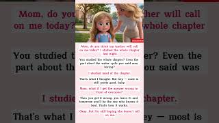 Easy English Conversation for Beginners l Mother takes her Child to School.