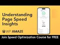 How To Use Page Speed Insights Testing Tool | WordPress Speed Optimization 101 Course | WP Amaze